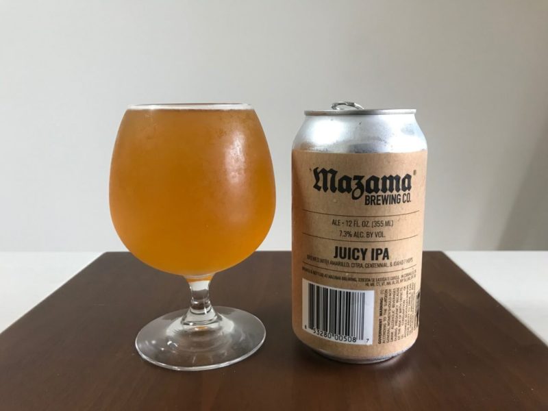 mazama brewing JUICY IPA